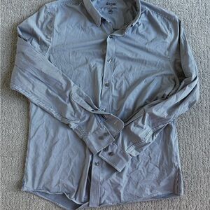 RHONE Men's Classic Striped Dress Shirt